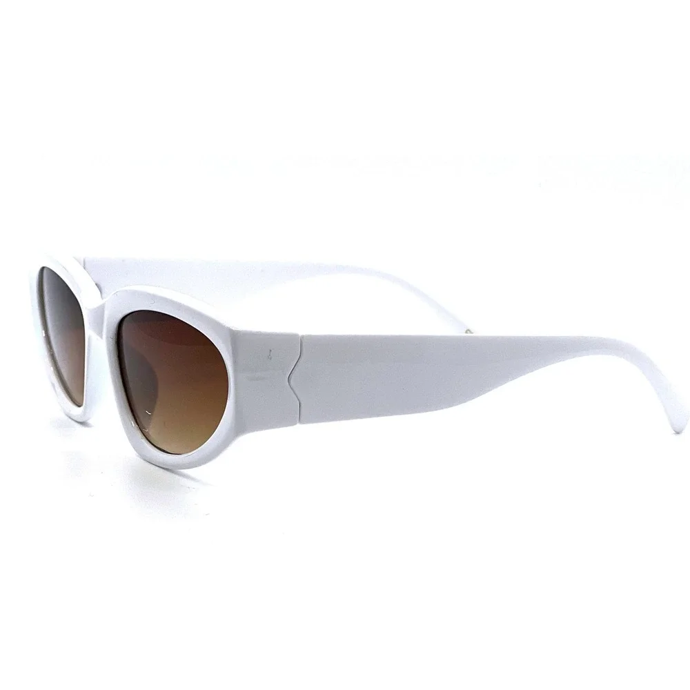Women Sunglasses‎ Small Fashion Shield Retro Luxury Style Outdoor White Frame